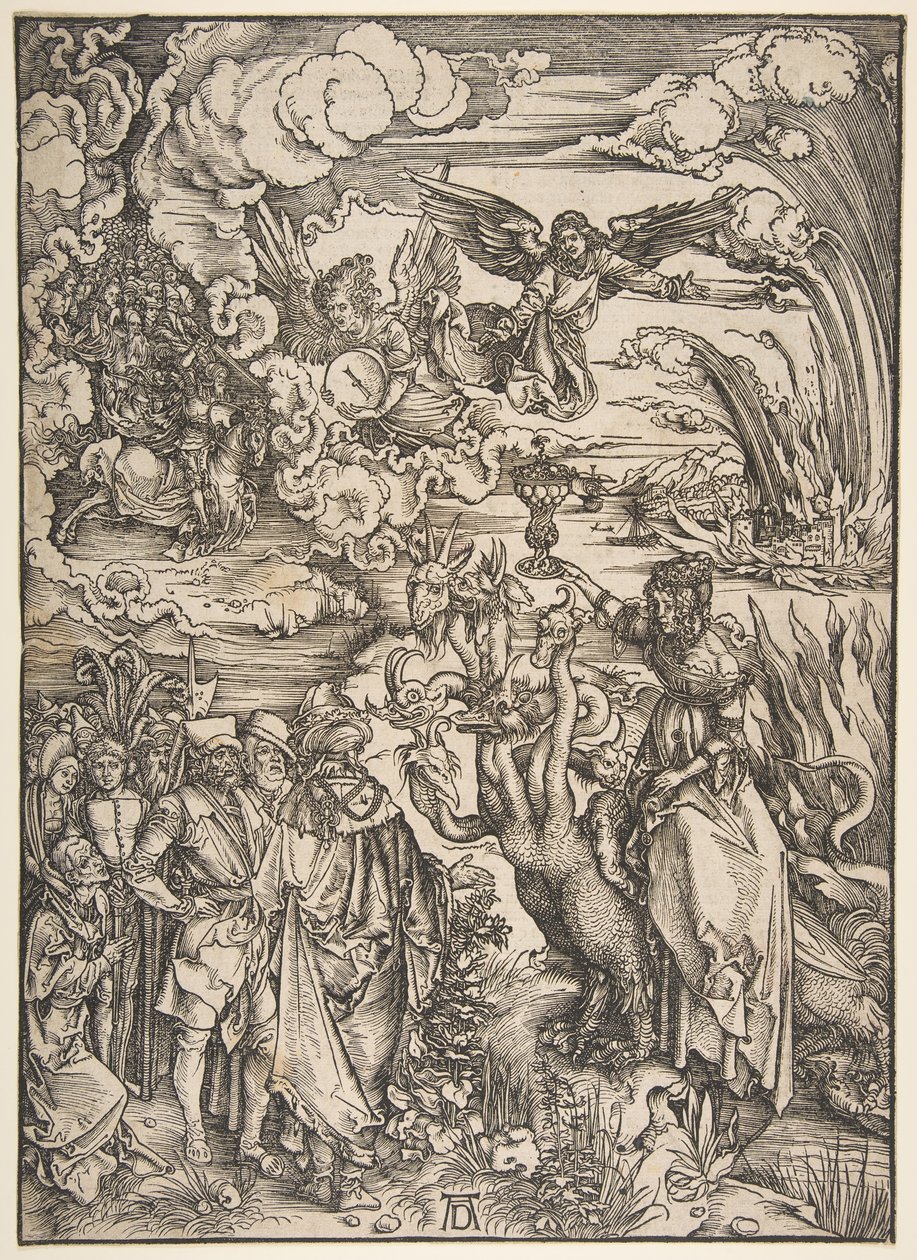 A Prostituta da Babilônia.n.d. de Albrecht Dürer