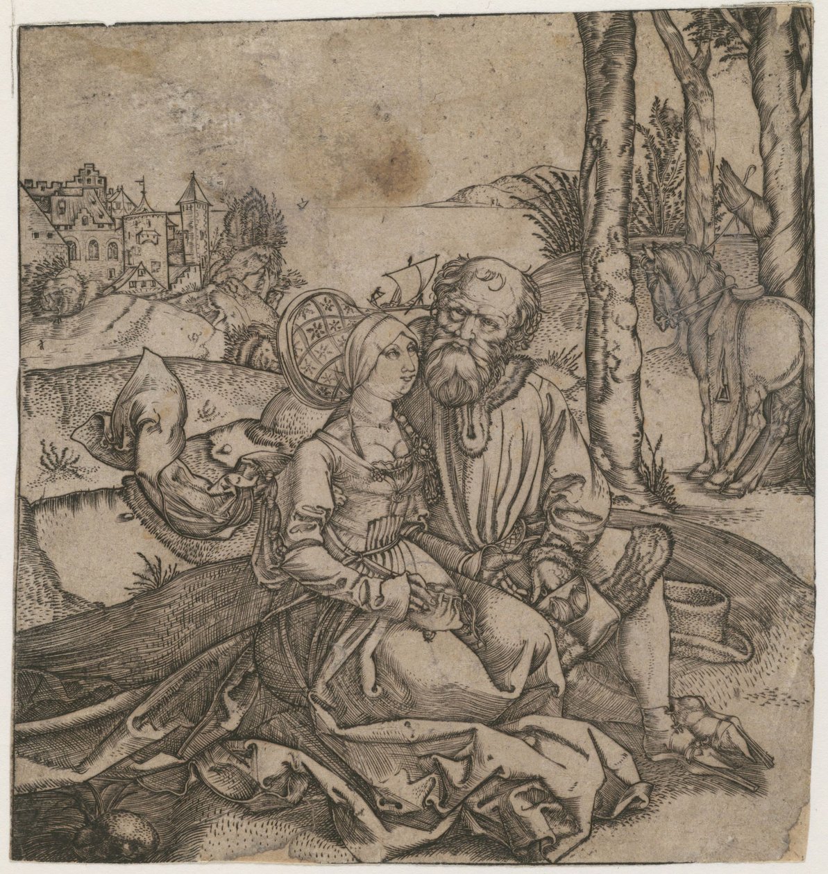 O casal mal sortido, c. 1495 de Albrecht Dürer
