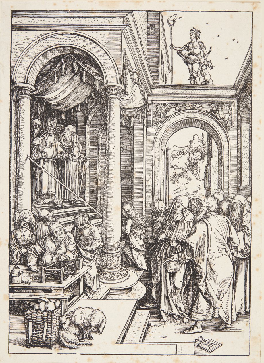 A apresentação da Virgem no templo de Albrecht Dürer