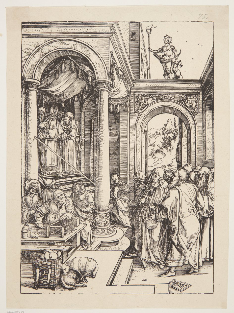 A apresentação da Virgem no templo de Albrecht Dürer