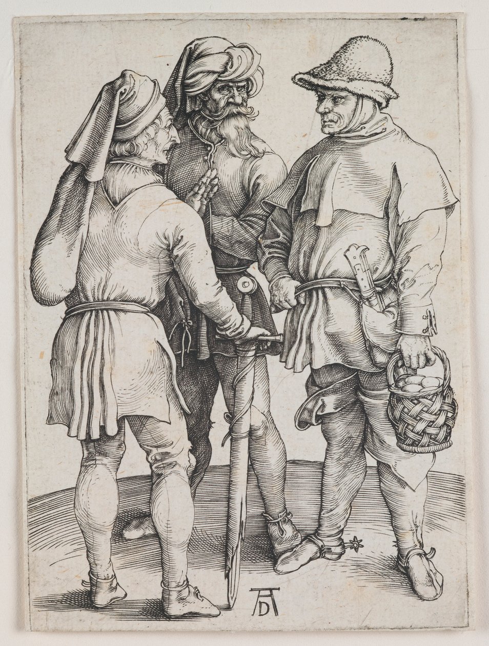 Três Camponeses em Conversação de Albrecht Dürer
