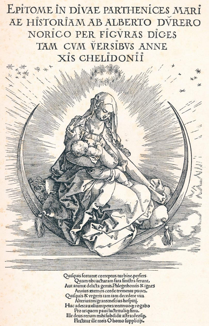 Página de rosto da Vida da Virgem, 1511 1906 de Albrecht Dürer