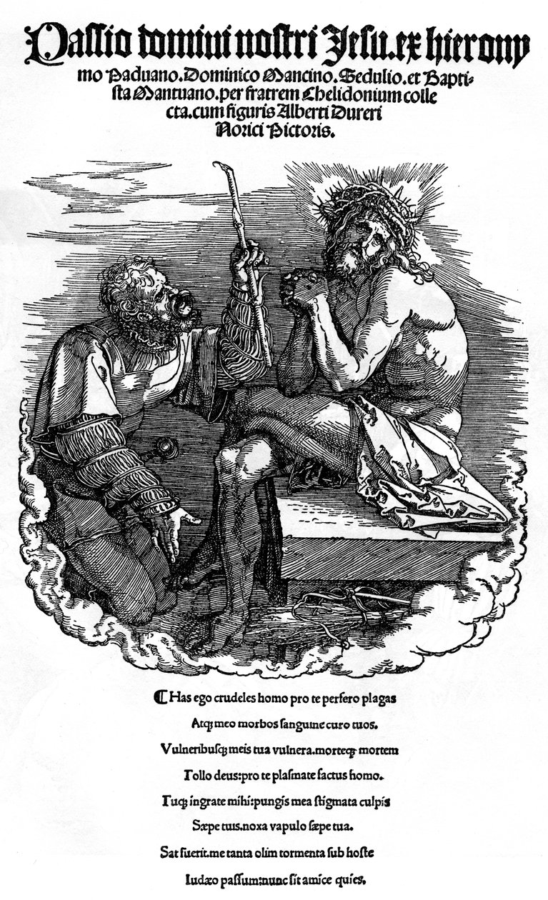 Página de título da série A Grande Paixão, 1510, 1936 de Albrecht Dürer