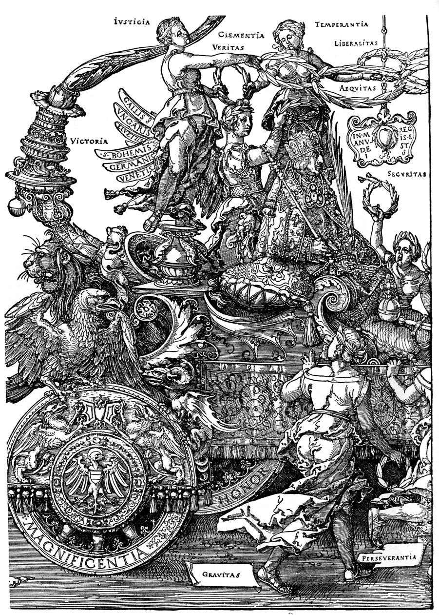 Retorno Triunfal de Maximiliano I, 1512-1522, 1936 de Albrecht Dürer