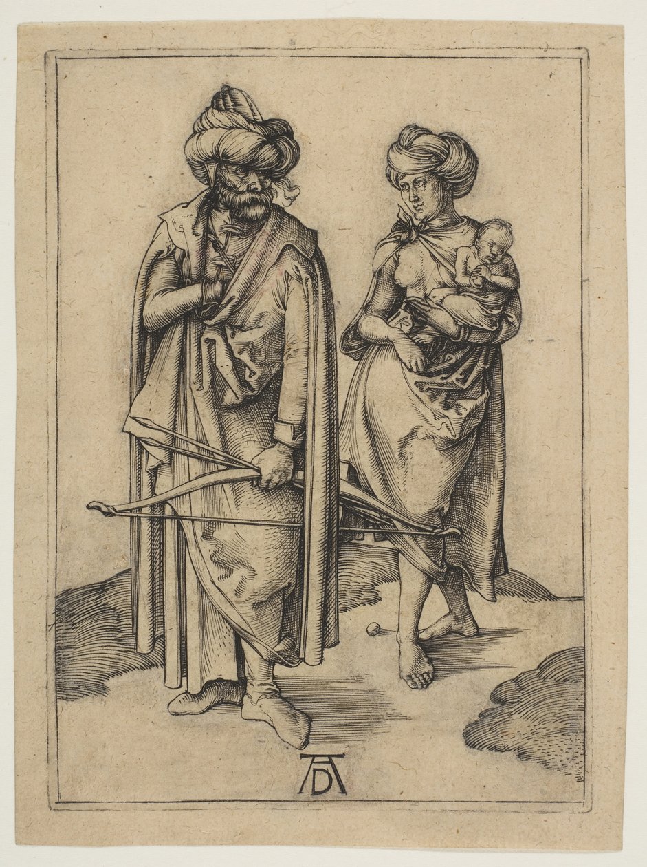 Família turca, ca. 1496 de Albrecht Dürer