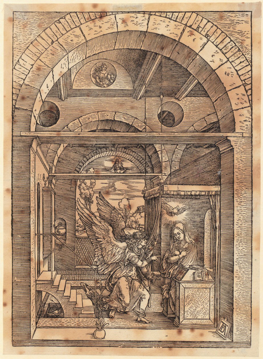 Noivado de Maria, página 7 da série «A Vida de Maria» de Albrecht Dürer