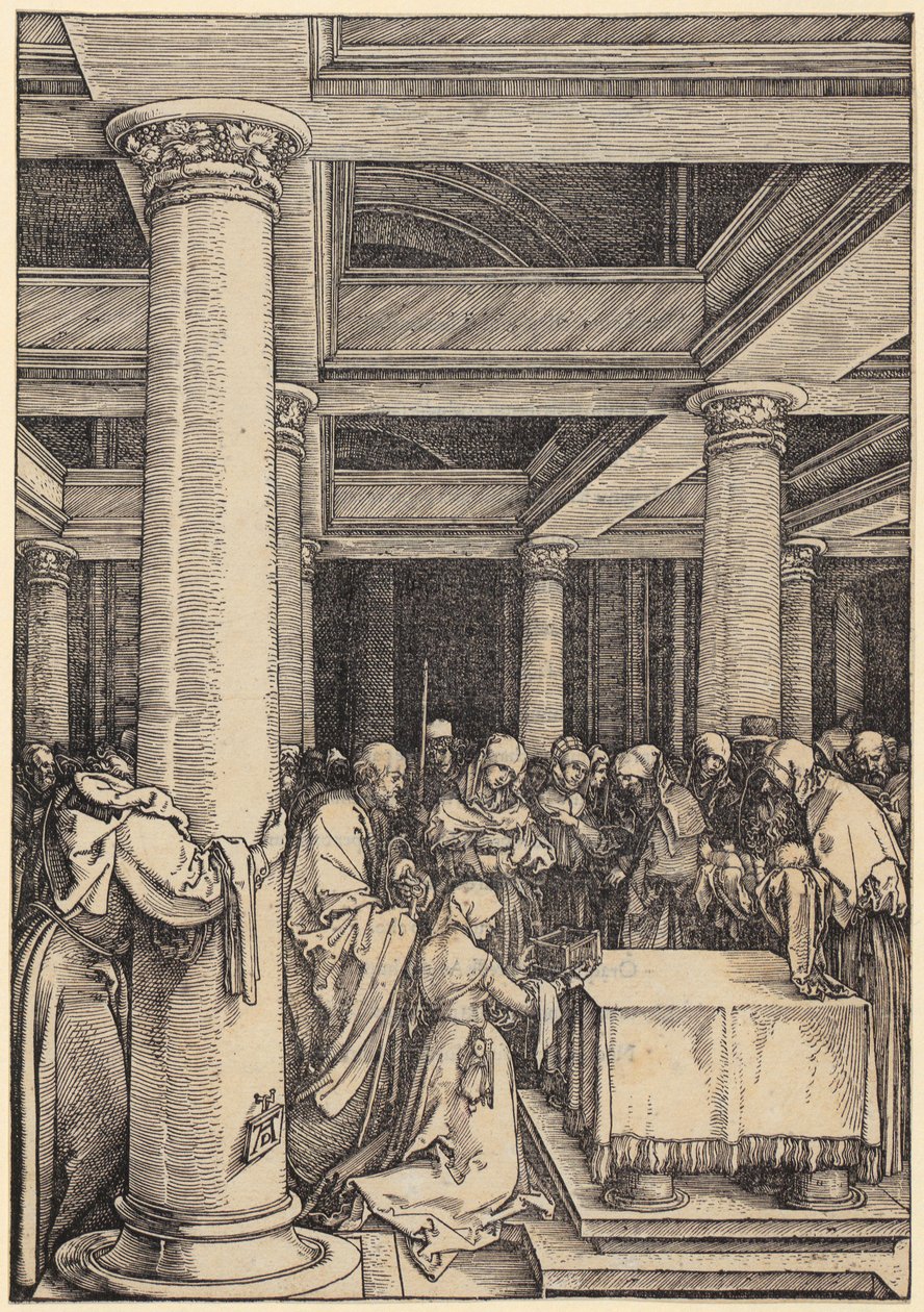 Noivado de Maria, página 7 da série «A Vida de Maria» de Albrecht Dürer