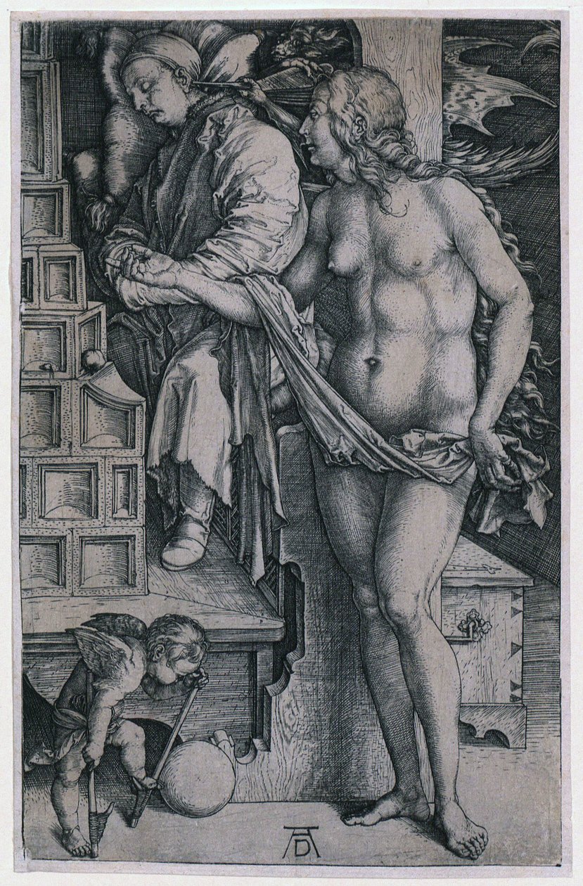 A tentação do ocioso de Albrecht Dürer