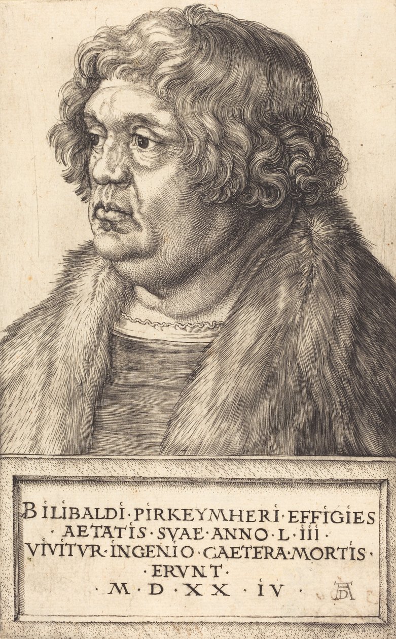 Willibald Pirckheimer, 1524. de Albrecht Dürer
