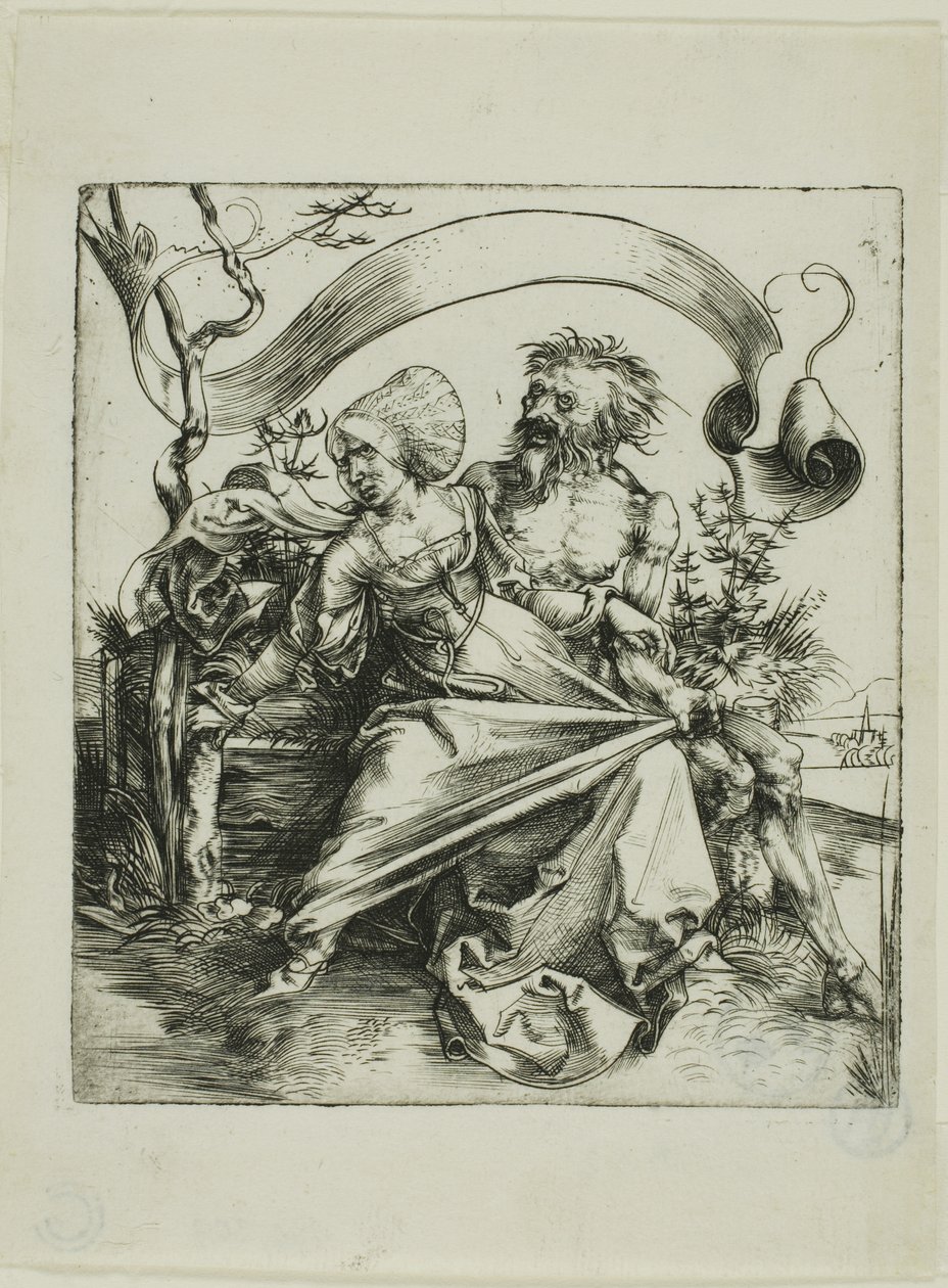 Jovem atacada pela morte (The Ravisher) de Albrecht Dürer