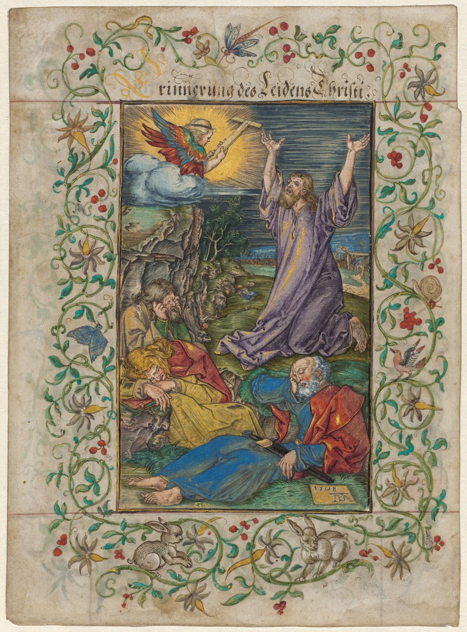 Cristo no Monte das Oliveiras de Albrecht Dürer and Georg Mack the Elder