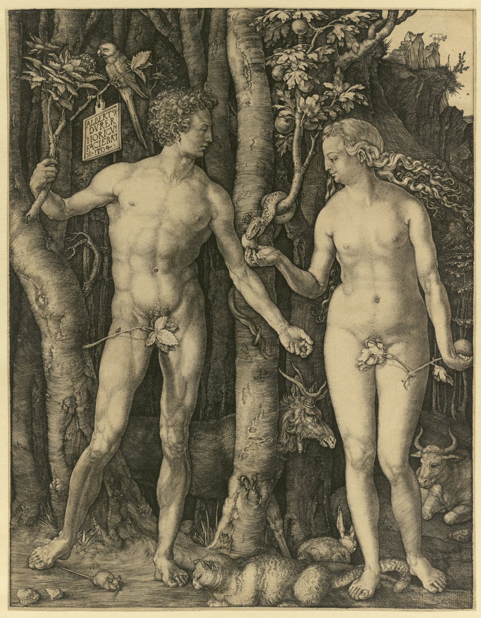 Adão e Eva de Albrecht Dürer