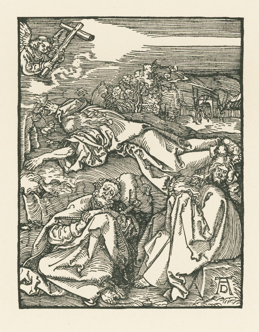 Agonia no Jardim - Cristo no Monte das Oliveiras, c.1508-09 (xilogravura) de Albrecht Dürer or Duerer