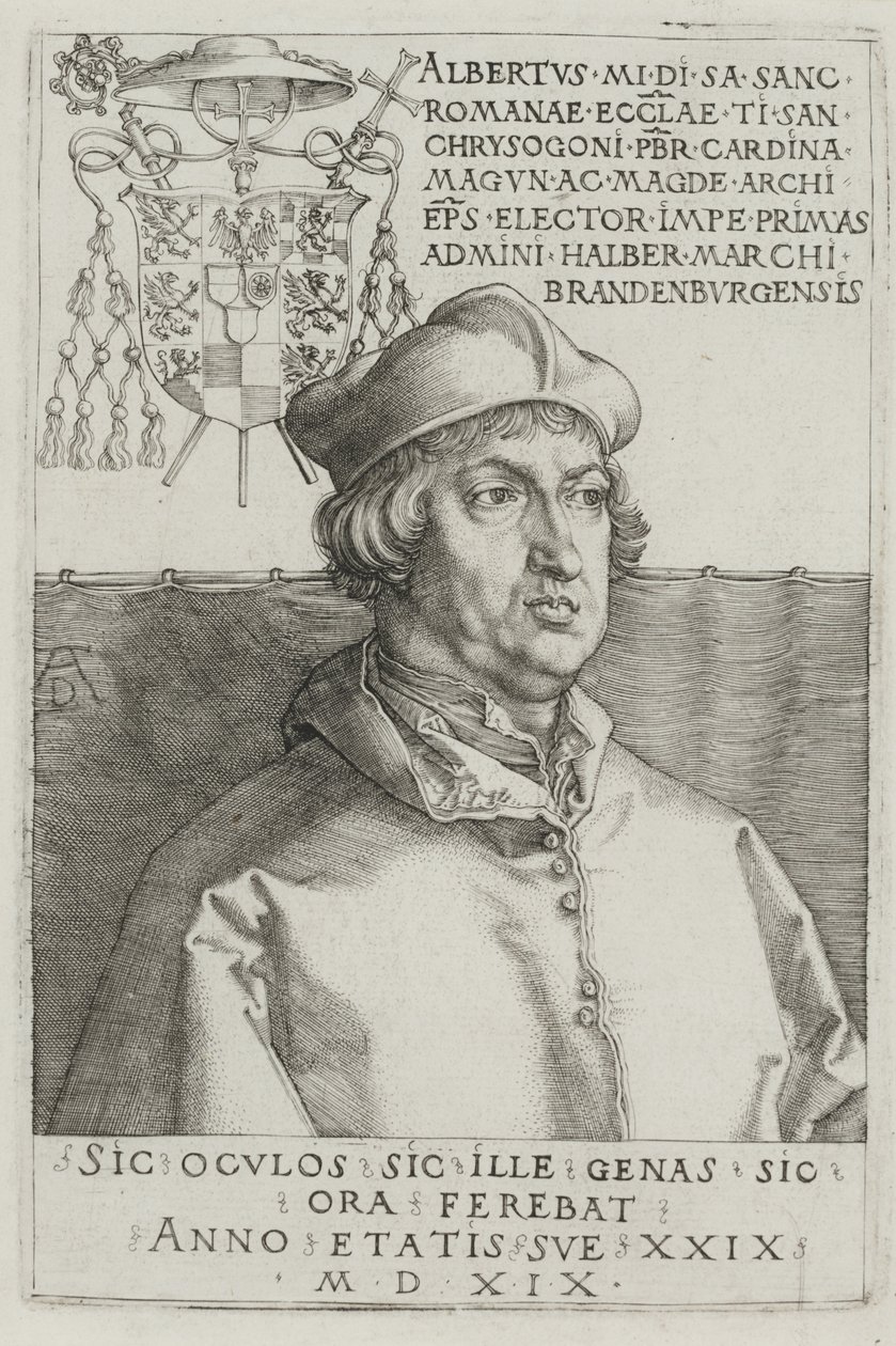 Cardeal Albrecht de Brandenburg de Albrecht Dürer