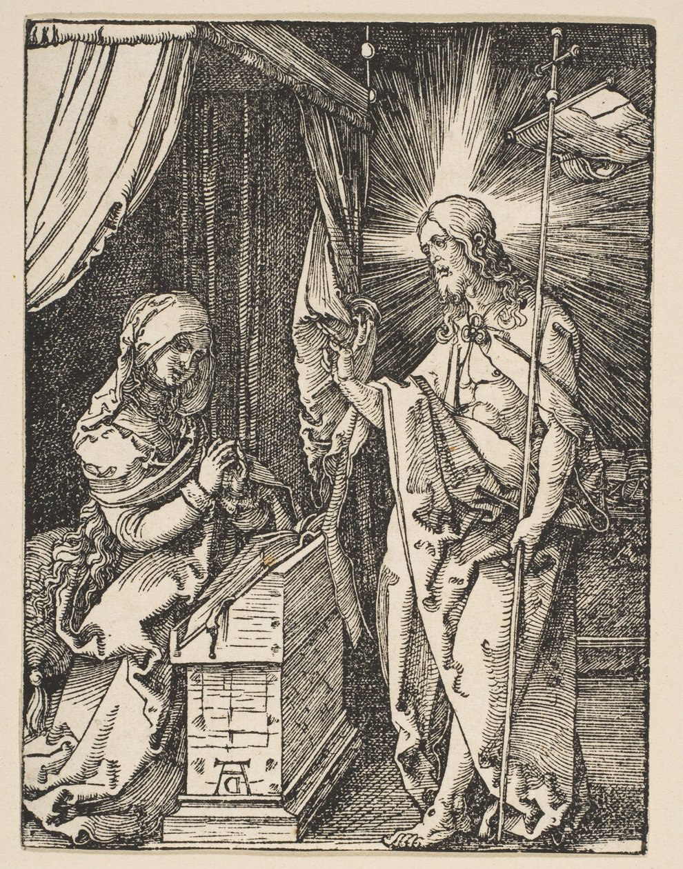 Cristo Aparecendo à Sua Mãe, da Pequena Paixão, c.1510 de Albrecht Dürer