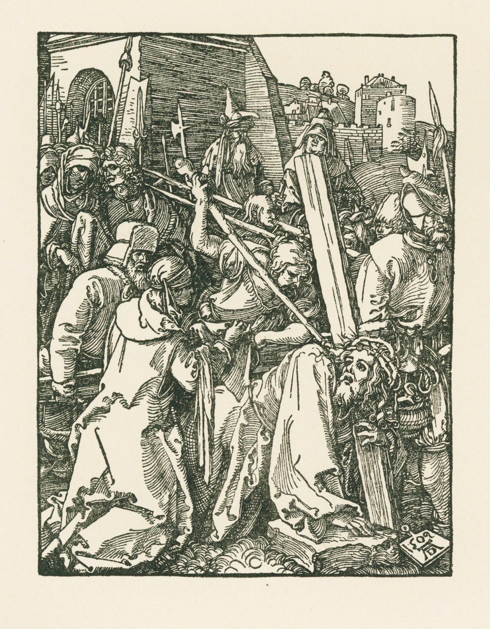 Cristo carregando a cruz de Albrecht Dürer or Duerer