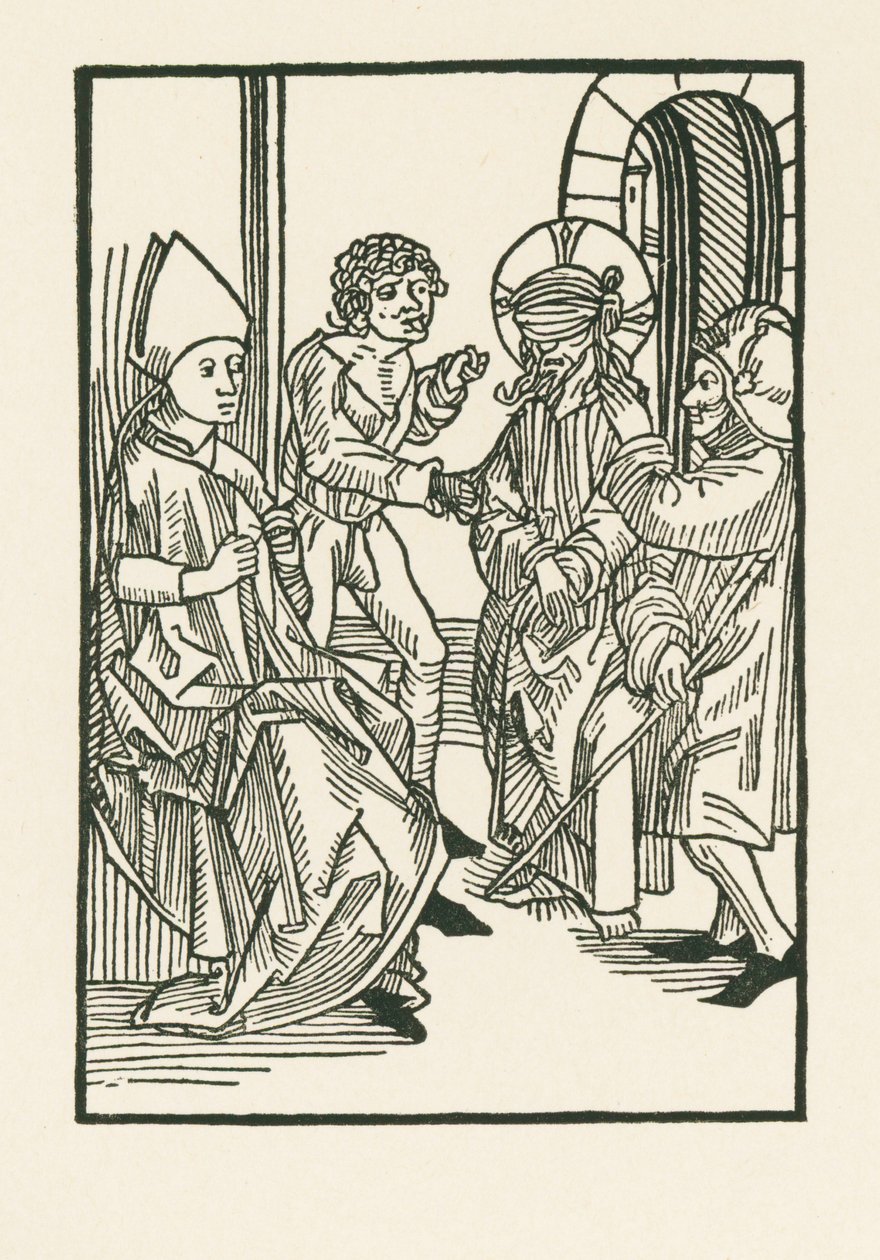 Cristo perante Caifás de Albrecht Dürer or Duerer