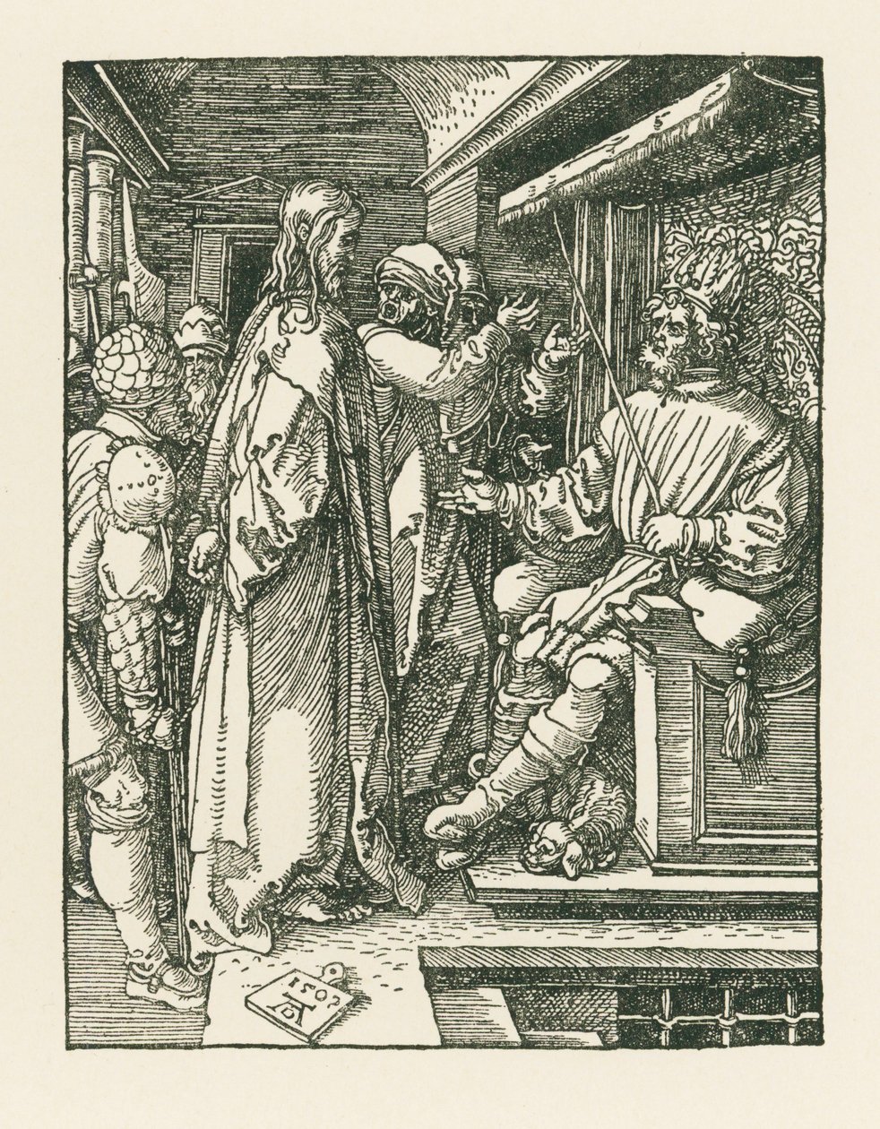 Cristo perante Herodes de Albrecht Dürer or Duerer