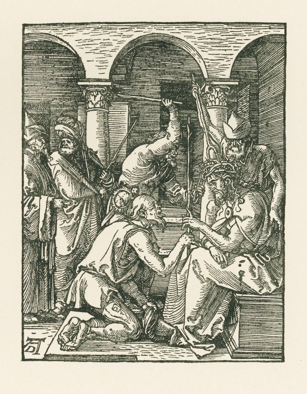 Cristo coroado de espinhos, c.1509 (xilogravura) de Albrecht Dürer or Duerer
