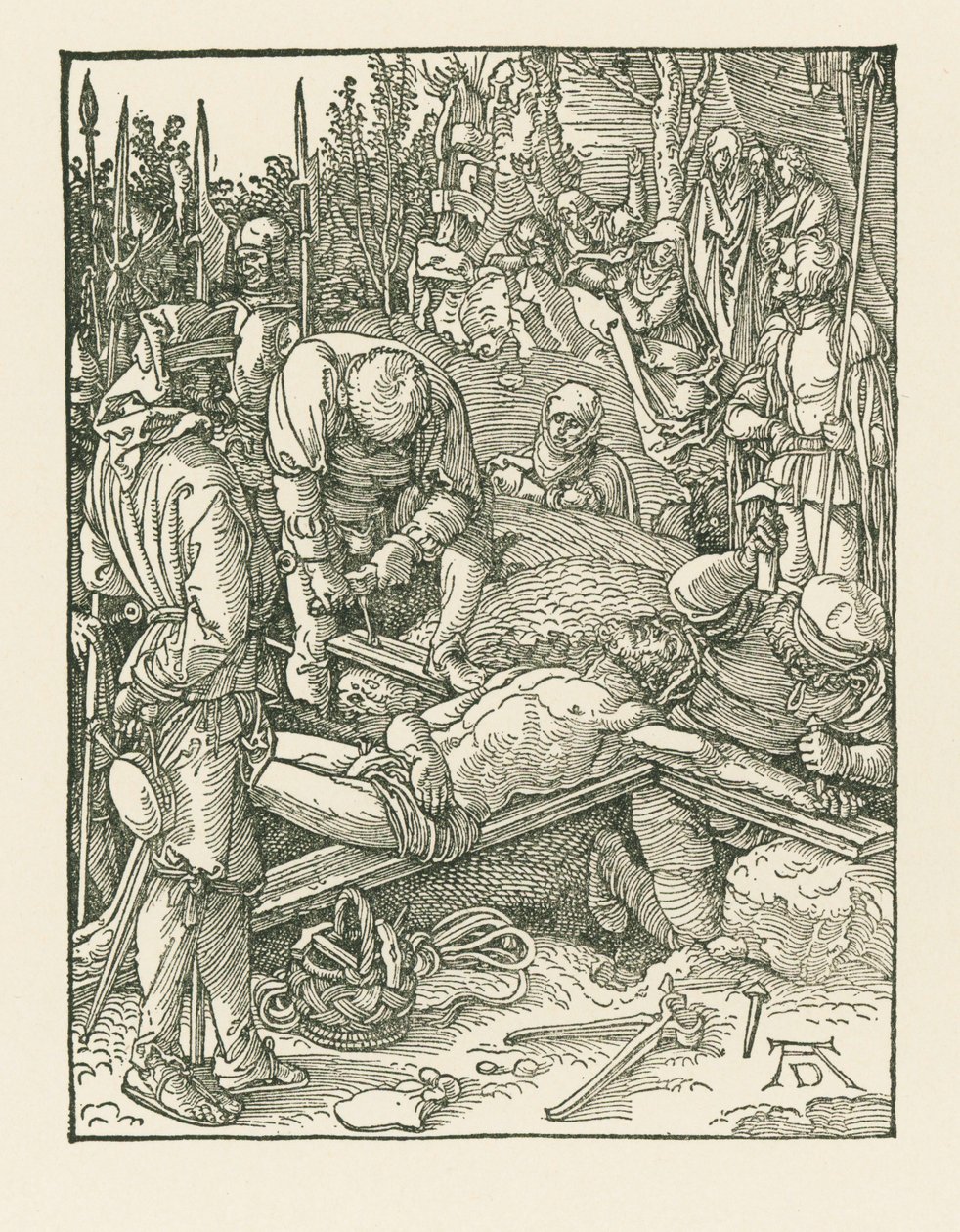 Cristo pregado na cruz, c.1509 (xilogravura) de Albrecht Dürer or Duerer