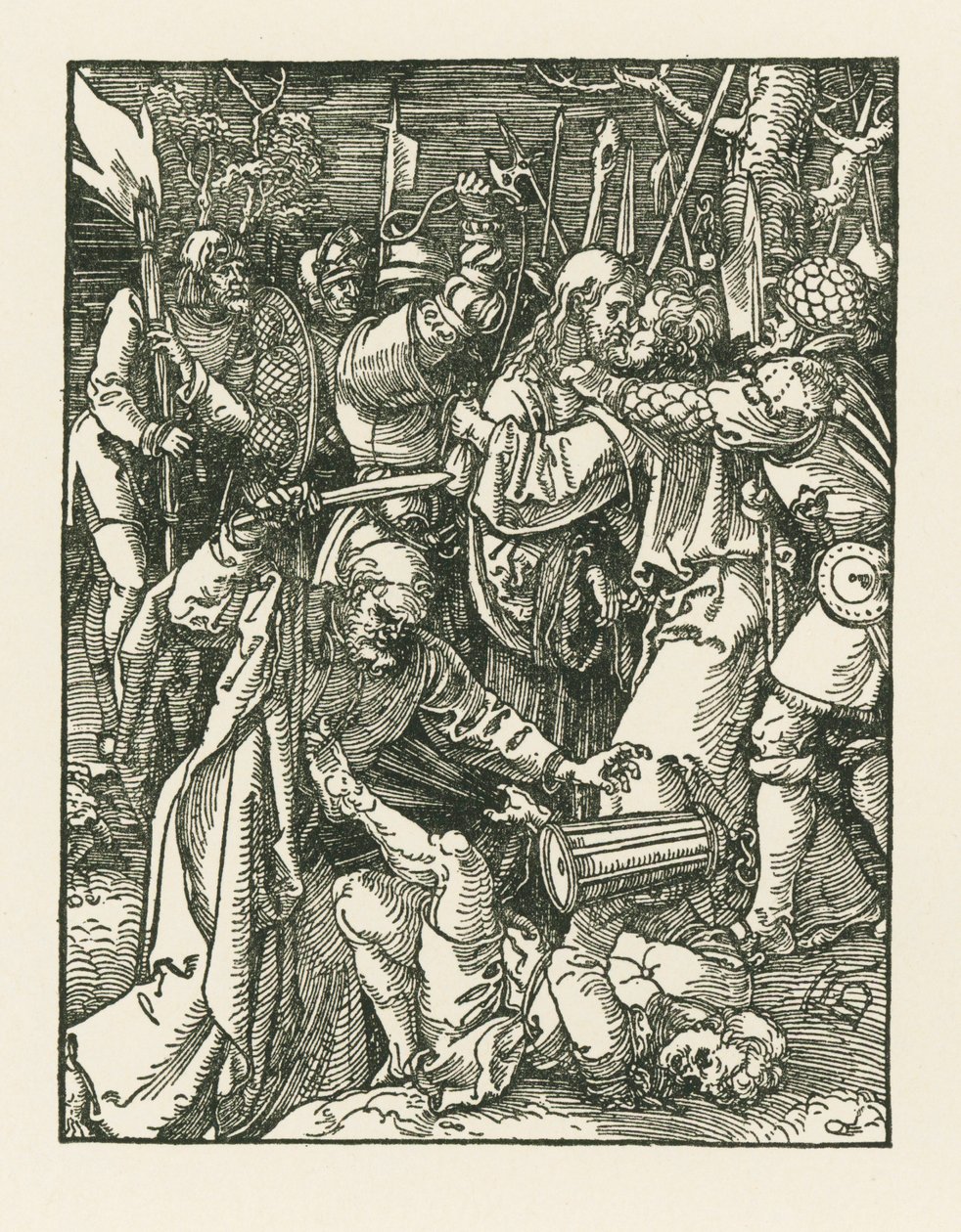 Cristo levado cativo, c.1509 (xilogravura) de Albrecht Dürer or Duerer