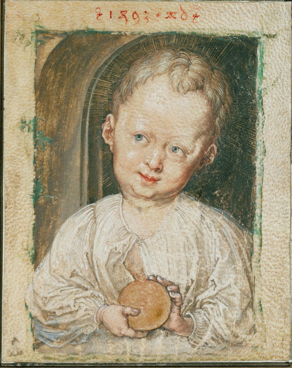 Menino Jesus a segurar o globo de Albrecht Dürer or Duerer