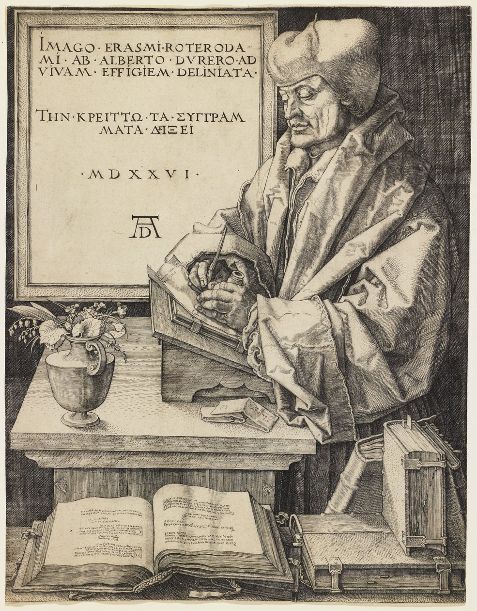 Erasmus de Roterdão de Albrecht Dürer