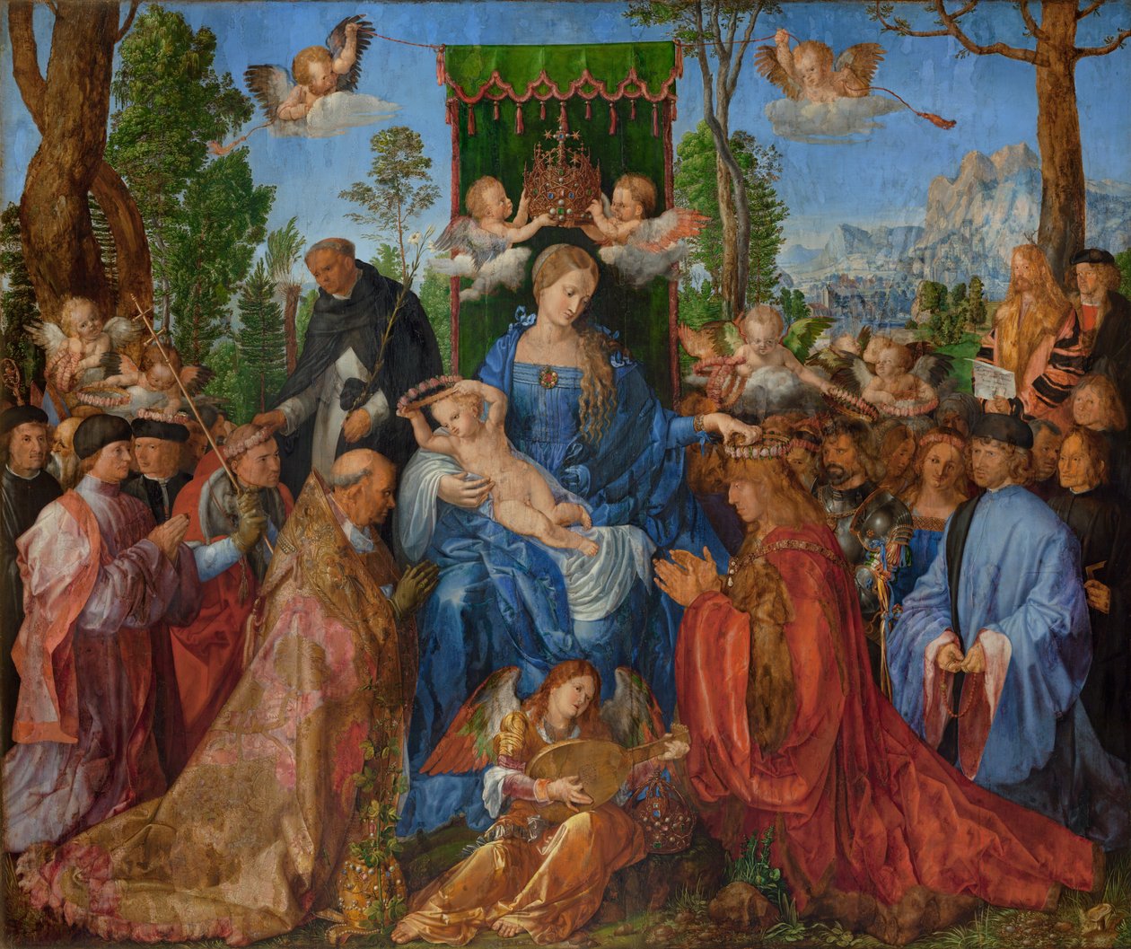 Festa das Guirlandas de Rosas, 1506 de Albrecht Dürer