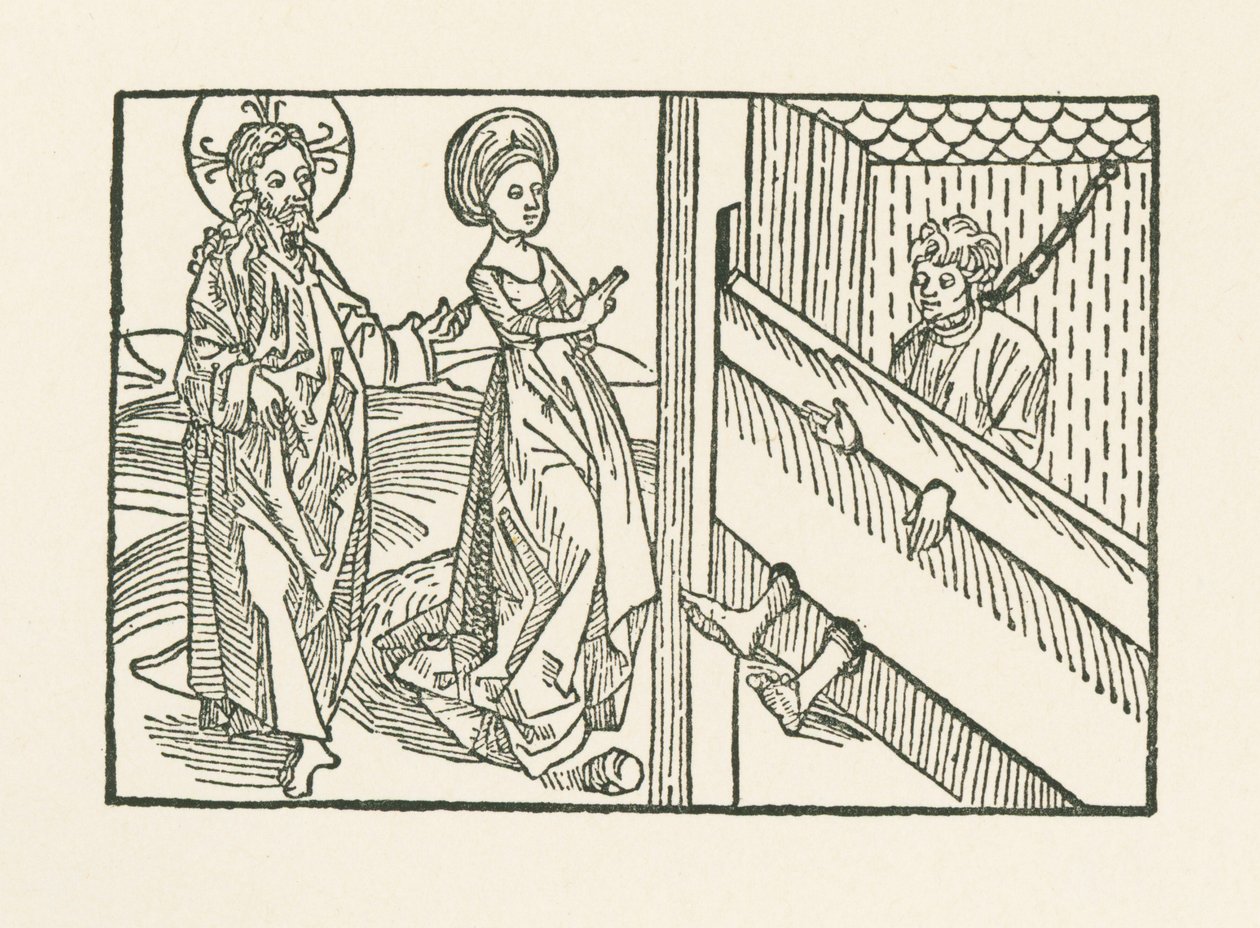 Quarta obra de misericórdia: Piedade pelo homem demasiado severamente punido de Albrecht Dürer or Duerer
