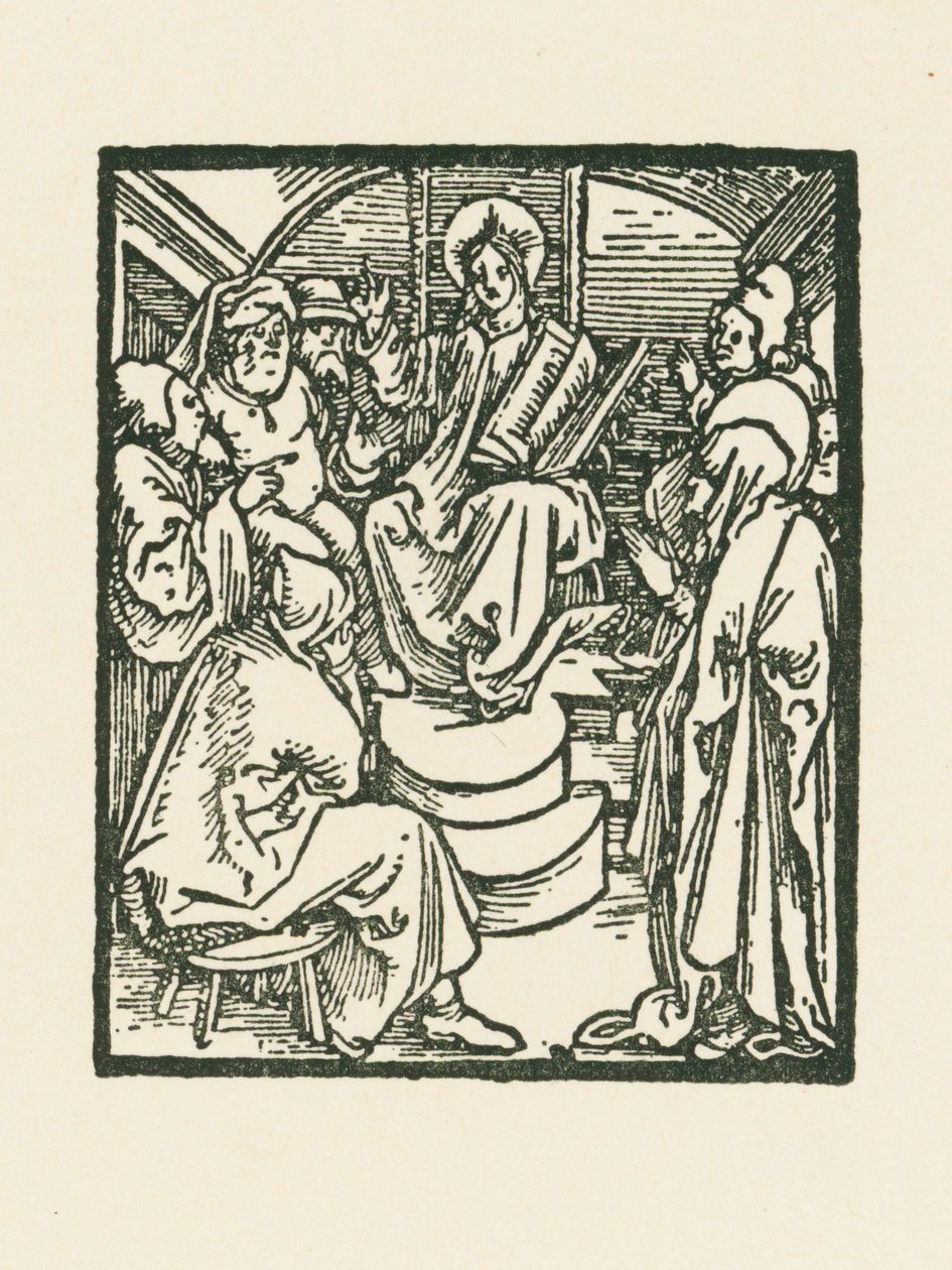 Jesus entre os médicos de Albrecht Dürer or Duerer