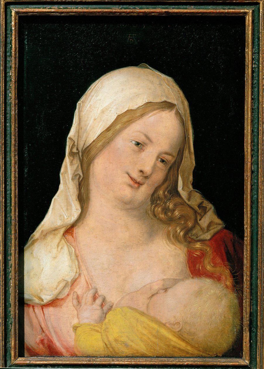 Madonna a amamentar a criança de Albrecht Dürer or Duerer