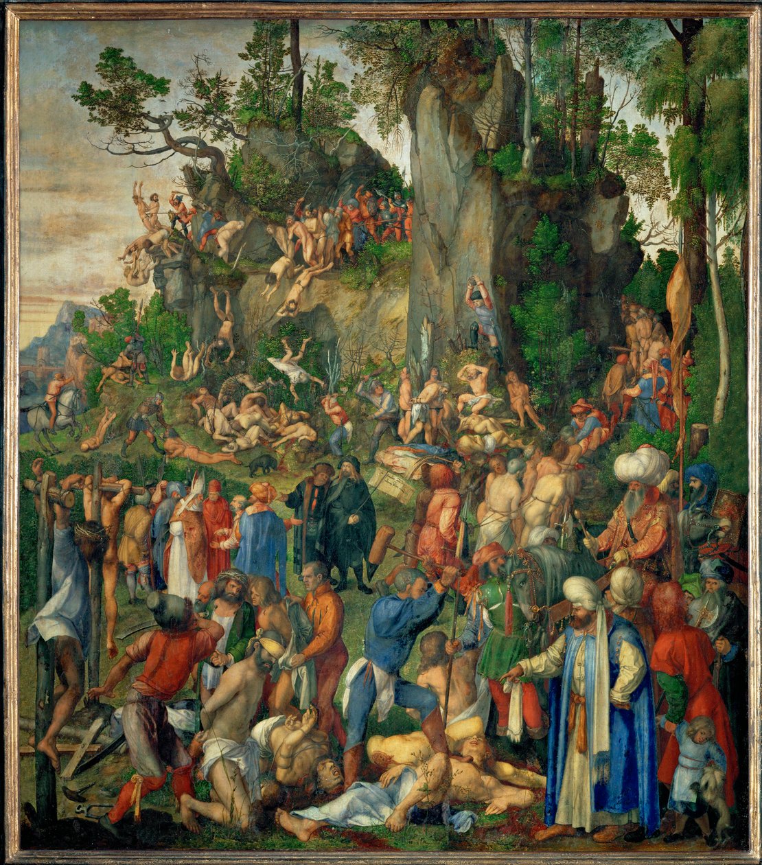 Martírio dos dez mil cristãos de Albrecht Dürer or Duerer