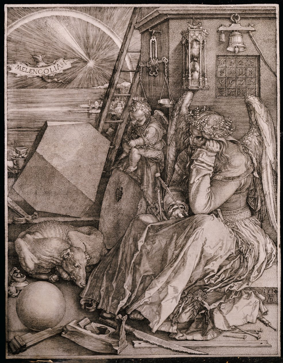 Melancholia, 1513 de Albrecht Dürer