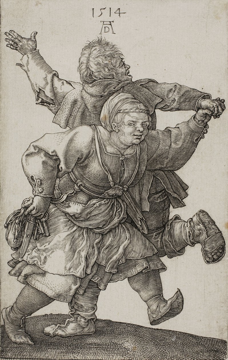 Camponês dançando, 1514 de Albrecht Dürer