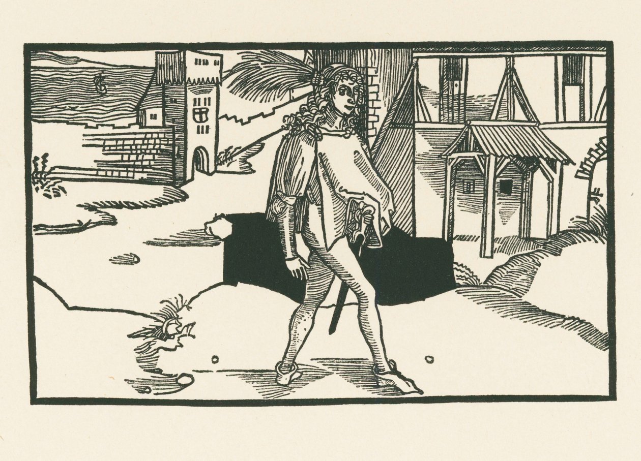 Phaedria, c.1492-93 (xilogravura) de Albrecht Dürer or Duerer