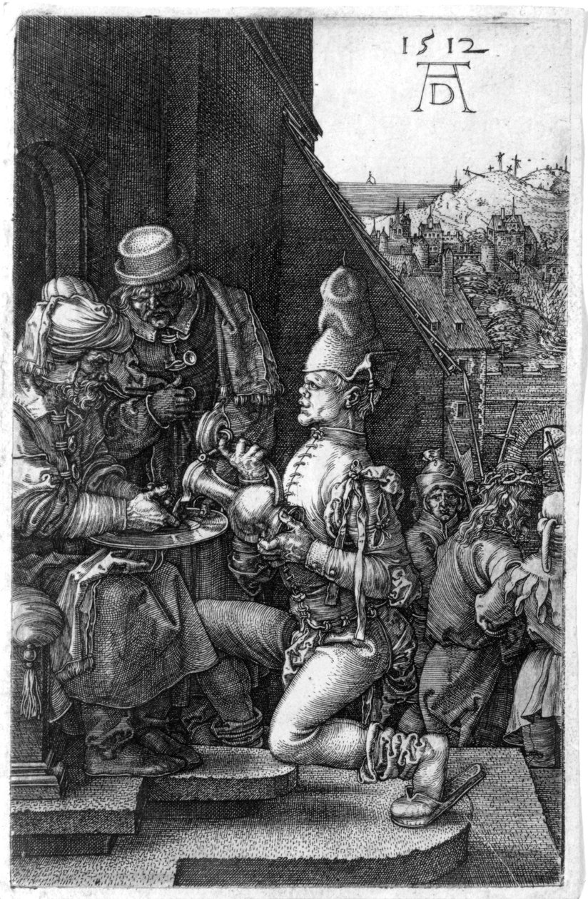 Pilatos lavando as mãos, de A paixão gravada de Albrecht Dürer