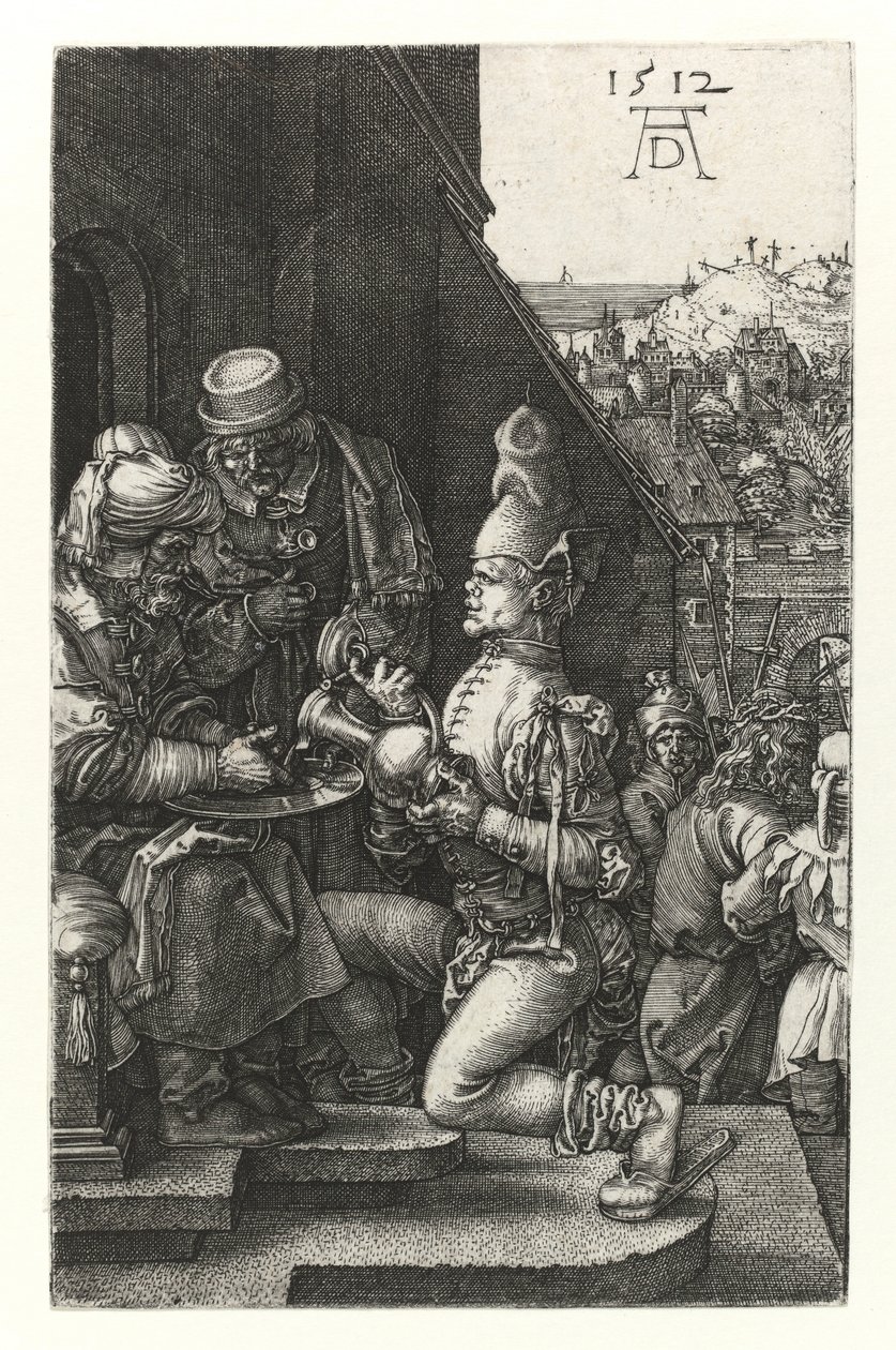 Pilatos lava as mãos, 1512 de Albrecht Dürer