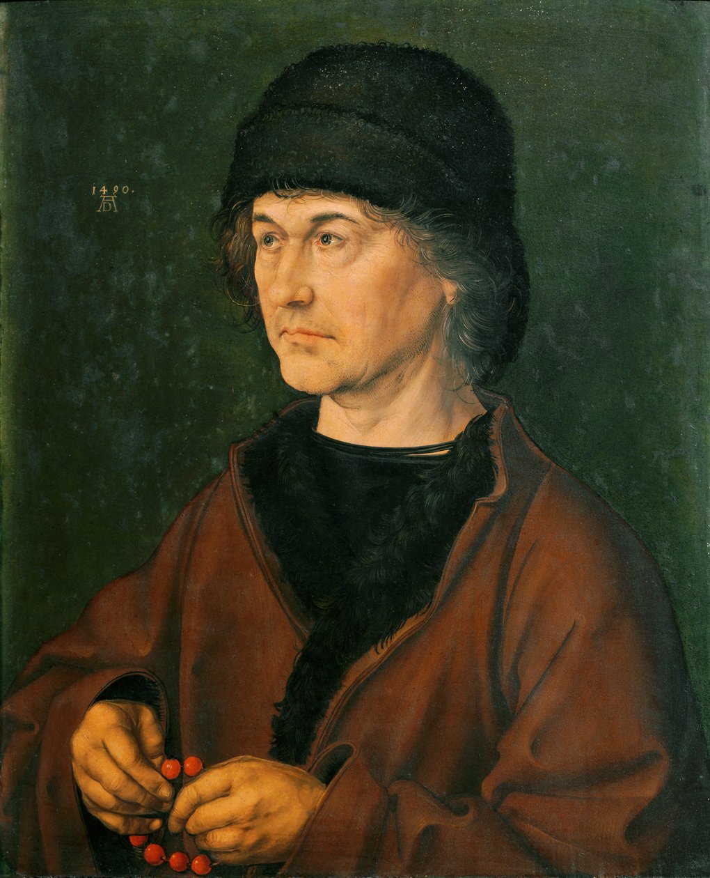 Retrato do Pai (Pintura em madeira de Albrecht Dürer