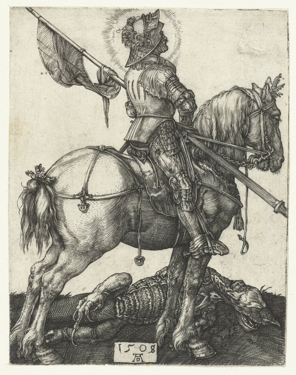 São Jorge e o dragão da morte de Albrecht Dürer or Duerer