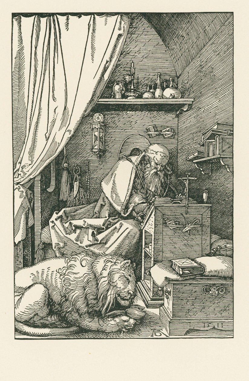 São Jerónimo na sua cela de Albrecht Dürer or Duerer