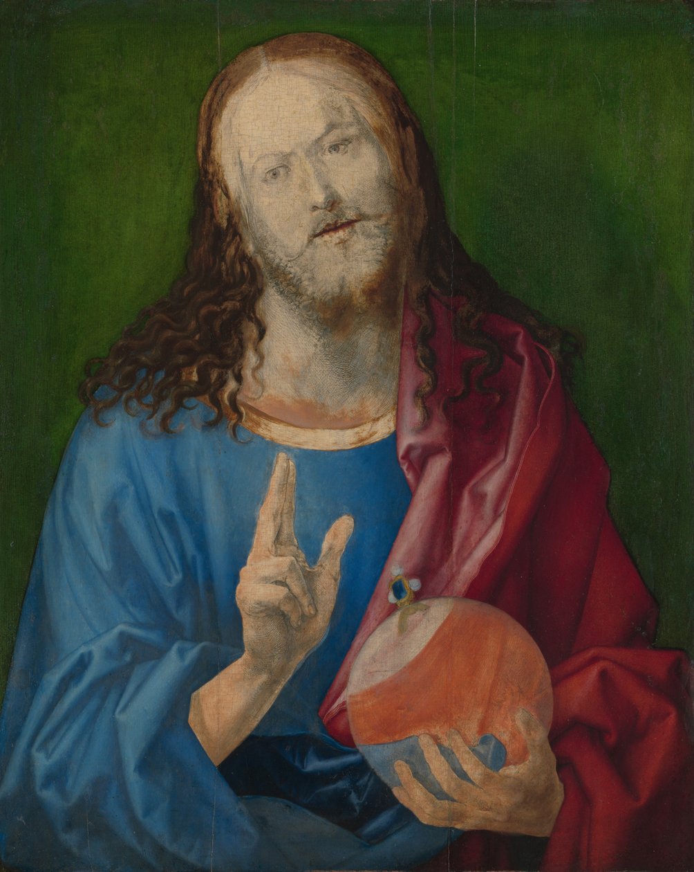Salvator Mundi, c.1505 (óleo em tília) de Albrecht Dürer
