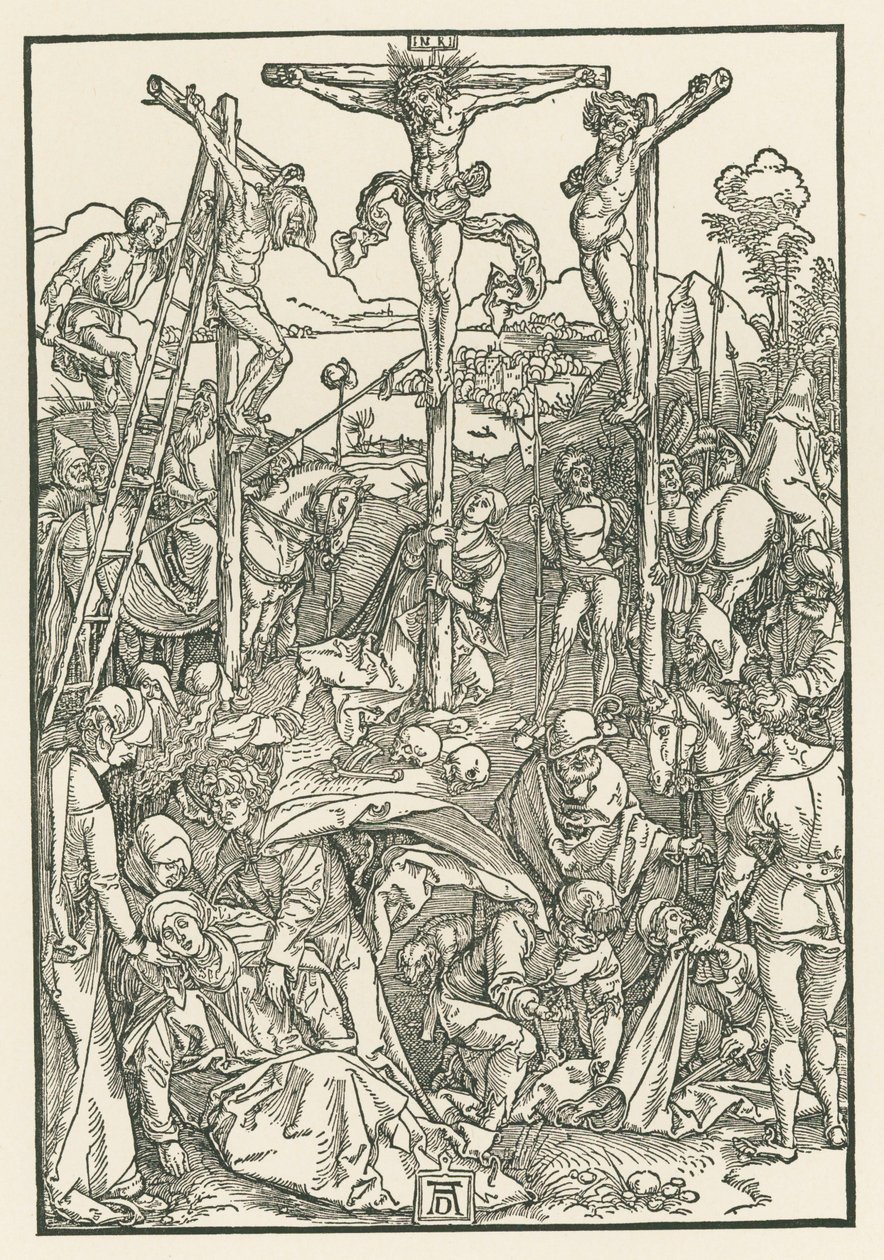 Pequeno Calvário, c.1503-04 (xilogravura) de Albrecht Dürer or Duerer