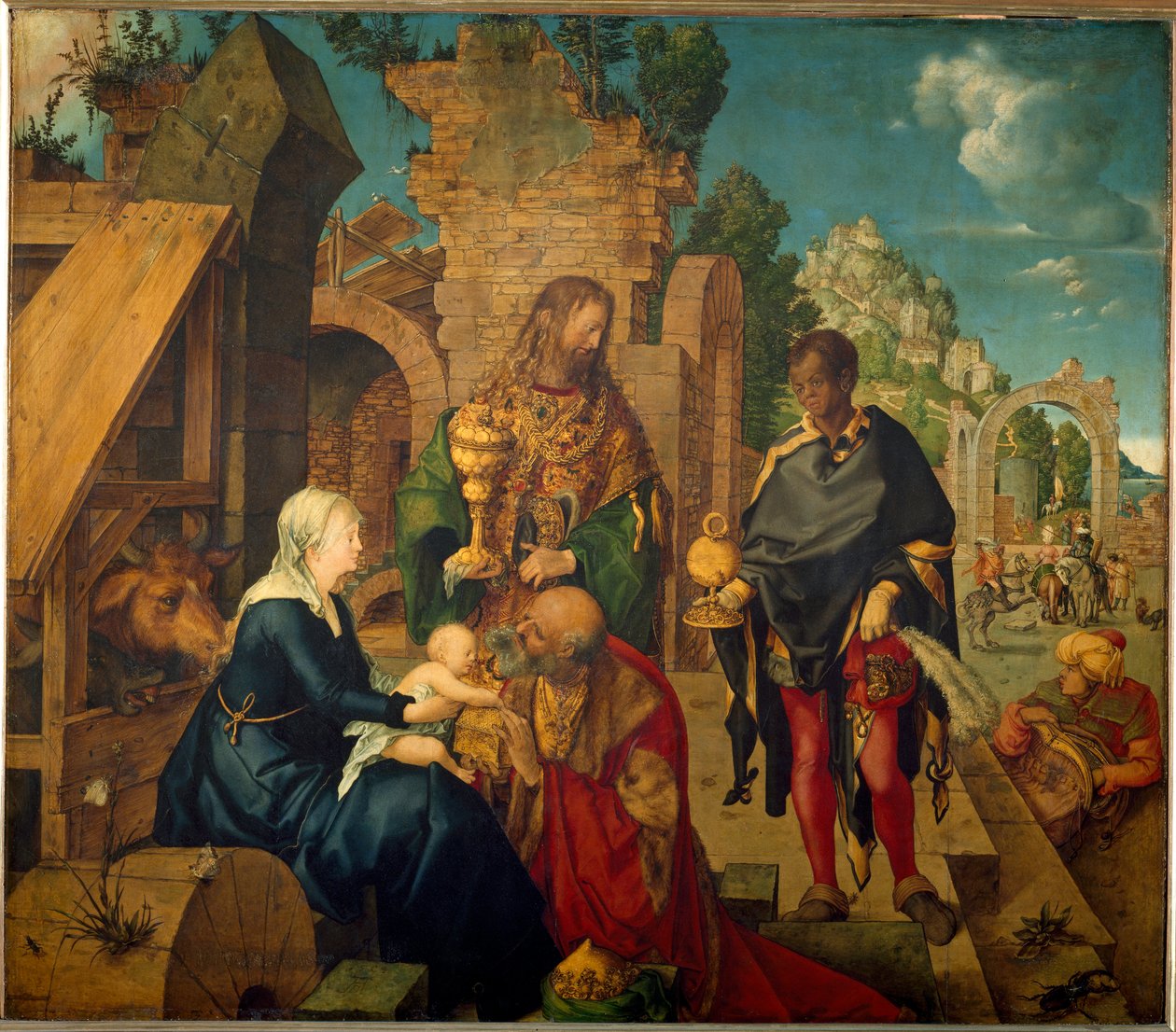 A Adoração dos Reis Magos (Pintura em Madeira de Albrecht Dürer