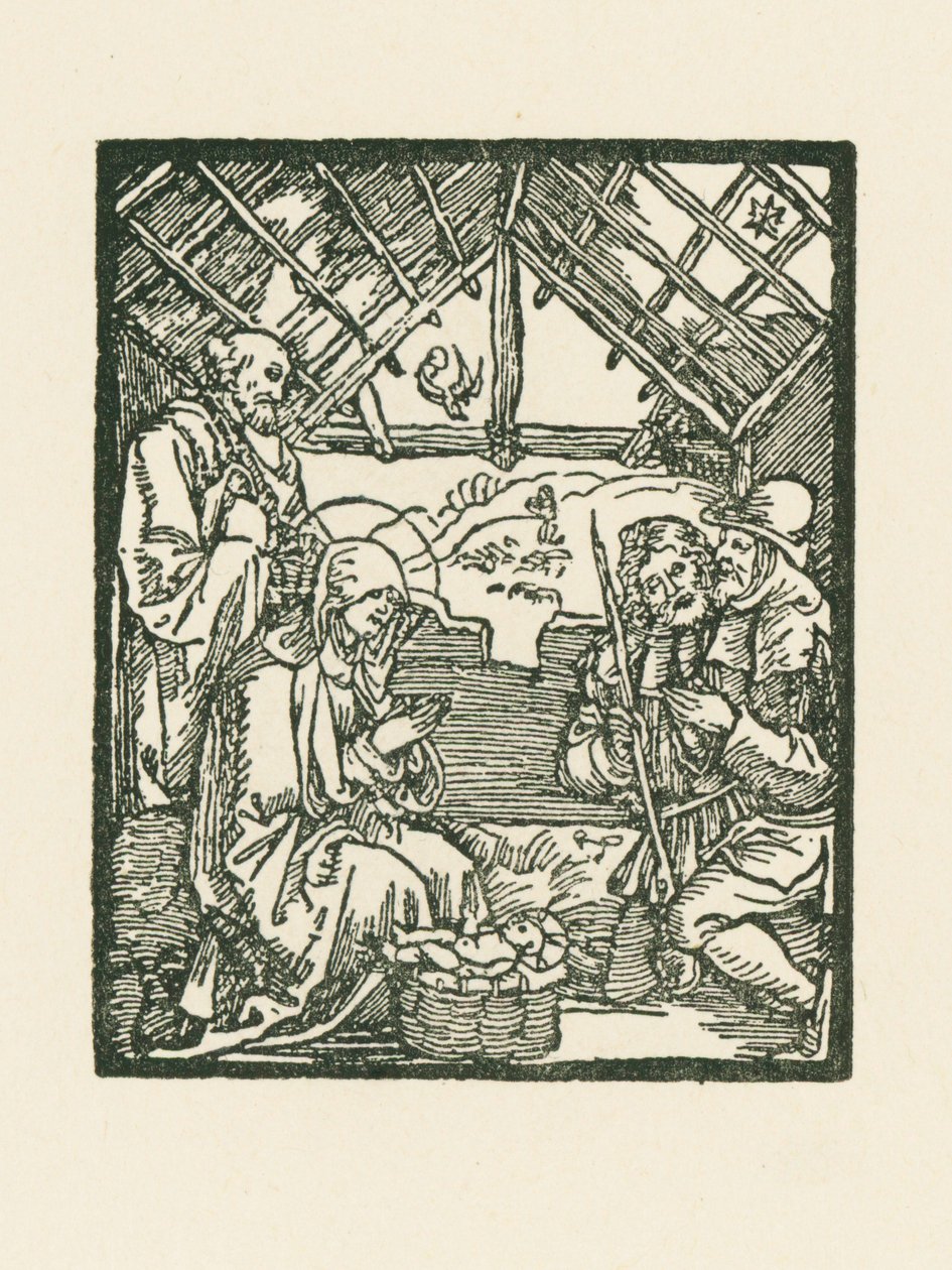 A adoração dos pastores de Albrecht Dürer or Duerer