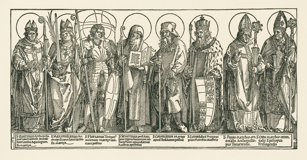 Os santos austríacos de Albrecht Dürer or Duerer