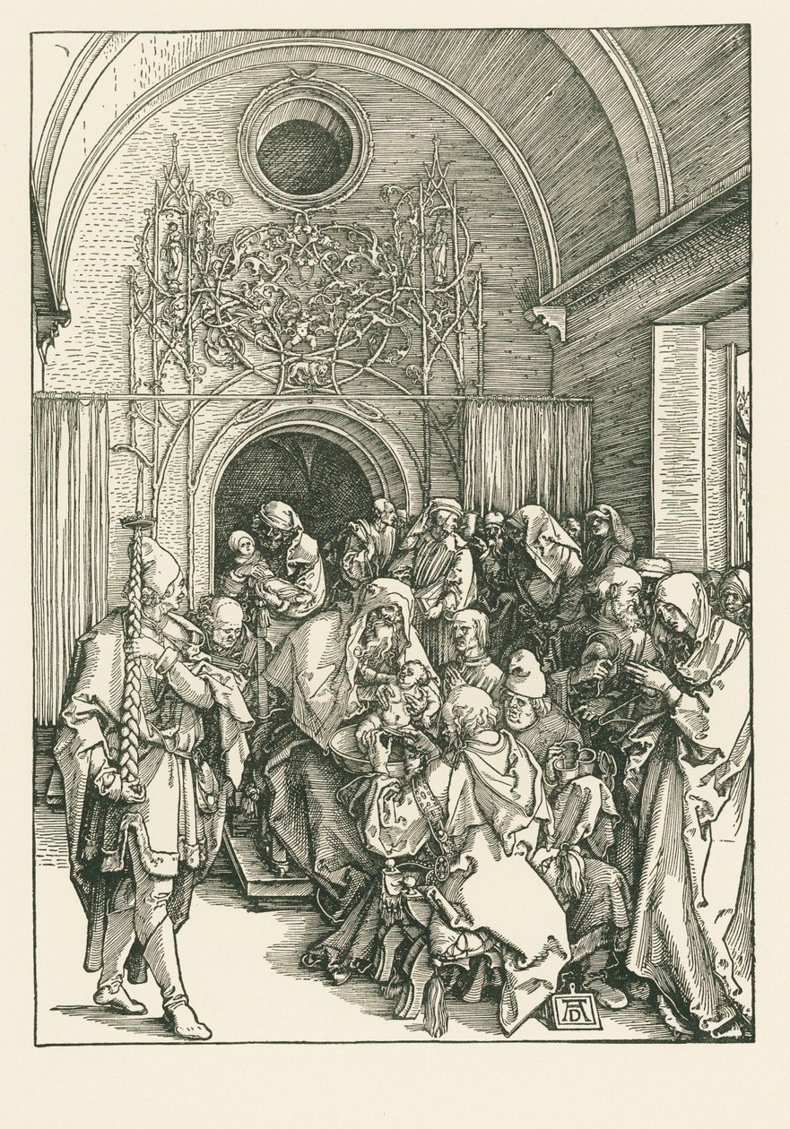 A Circuncisão de Cristo, c.1504 (xilogravura) de Albrecht Dürer or Duerer