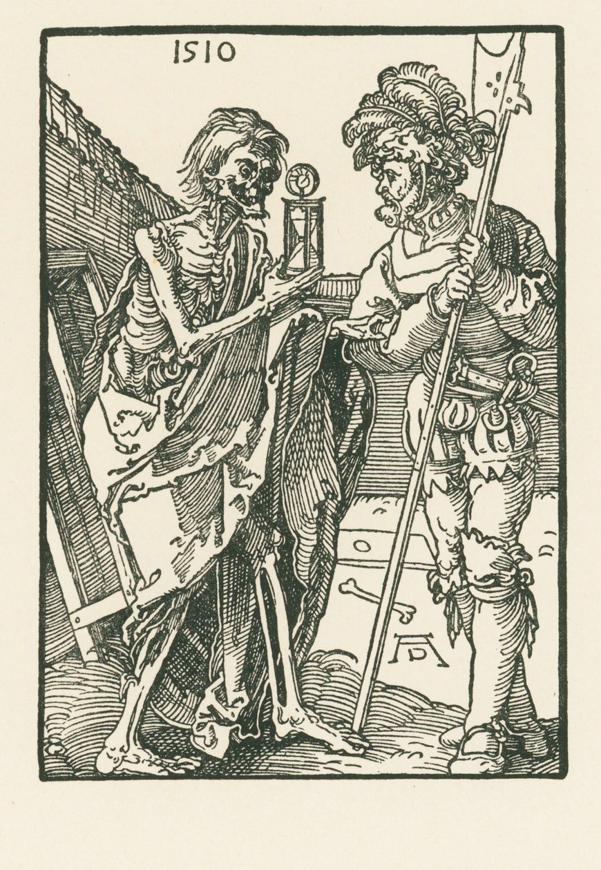 A morte e o Landsknecht de Albrecht Dürer or Duerer