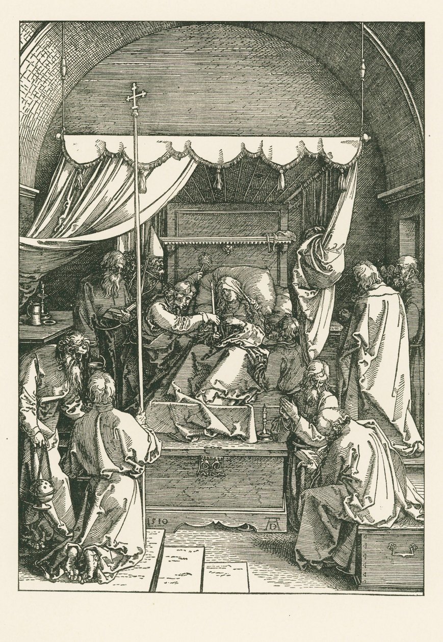 A morte da Virgem de Albrecht Dürer or Duerer
