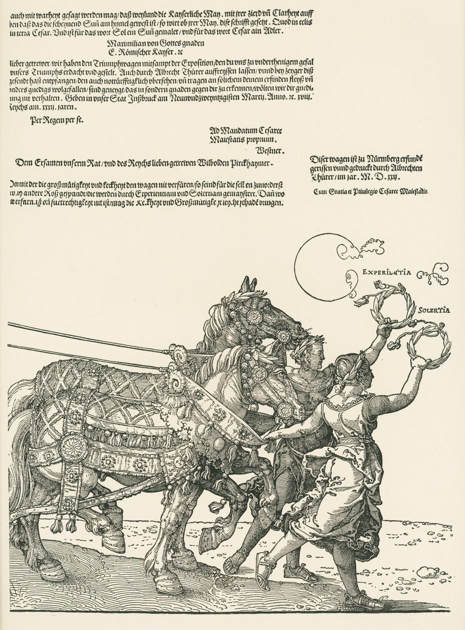 O Grande Carro Triunfal de Albrecht Dürer or Duerer