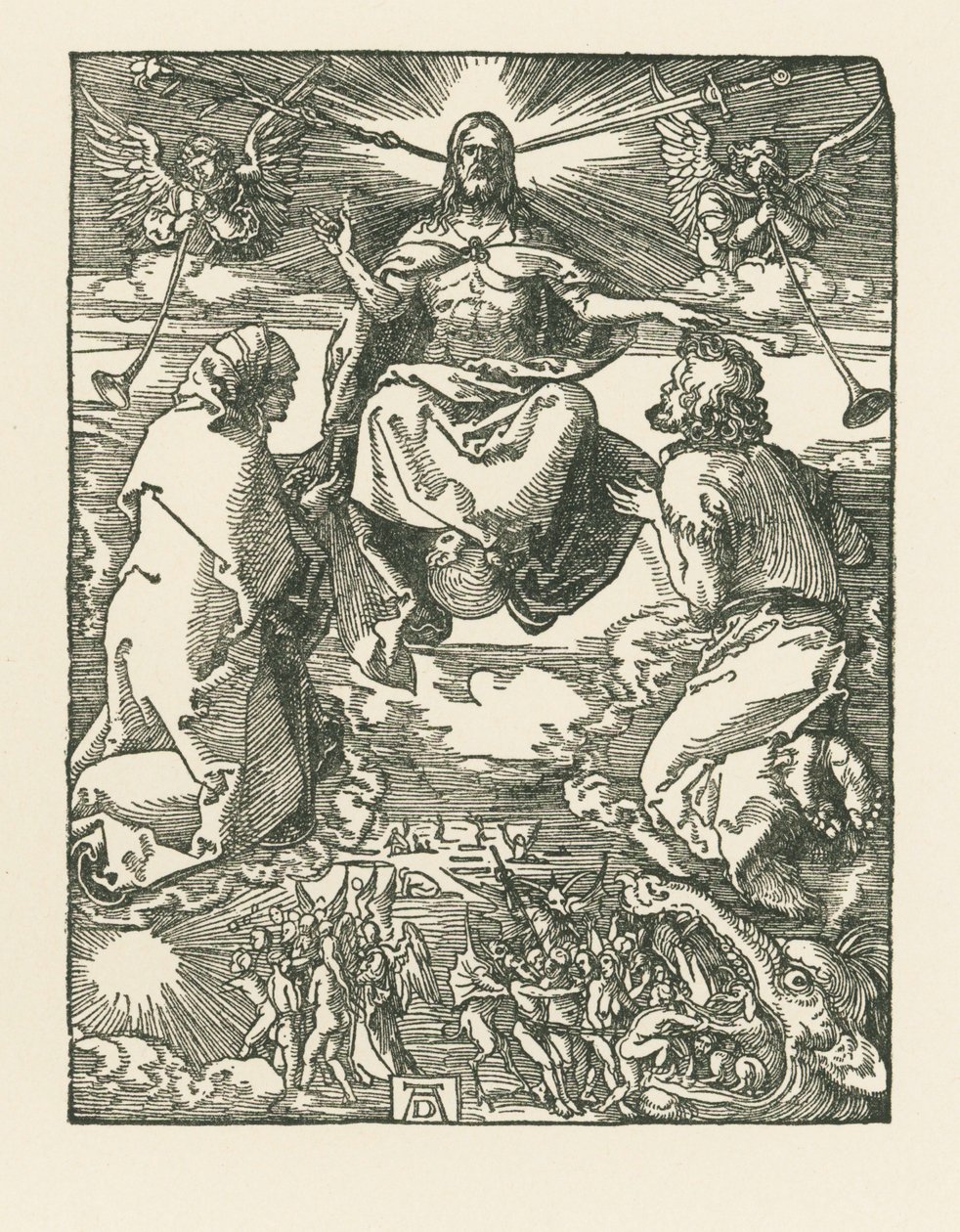 O Juízo Final, c.1510 (xilogravura) de Albrecht Dürer or Duerer